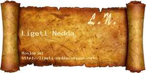 Ligeti Nedda névjegykártya